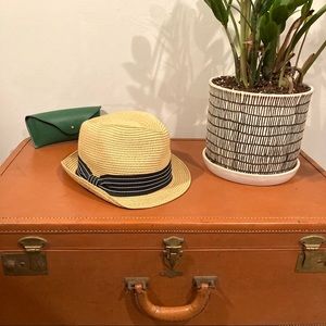 Stylish Tan Fedora with Black Band